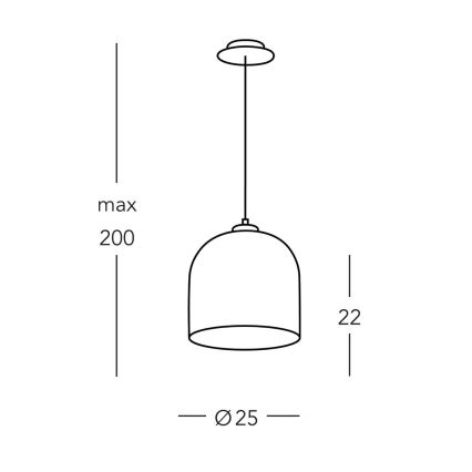 Kolarz A1352.31.Au.100 - Luster na sajli NONNA 1xE27/60W/230V jeleni hrast/bijela/zlatna