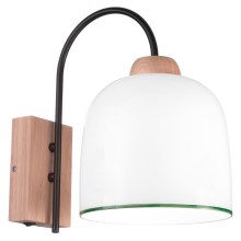 Kolarz A1352.61.G - Zidna lampa NONNA 1xE27/60W/230V hrast/bijela/zelena