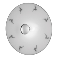 Kolarz A1353.61.XL.5.Gr.100 - Zidno svjetlo NONNA 1xE27/100W/230V jelen siva