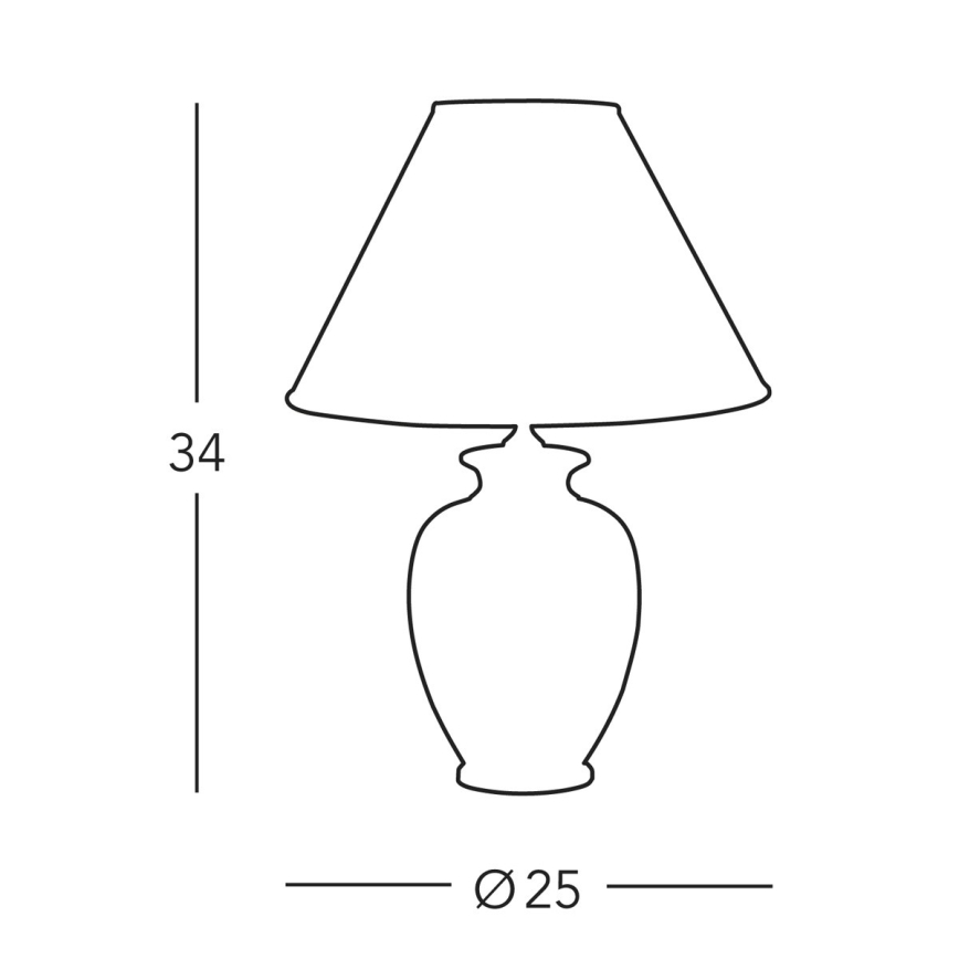 Kolarz A1354.71S - Stolna lampa GIARDINO 1xE27/60W/230V pr. 25 cm