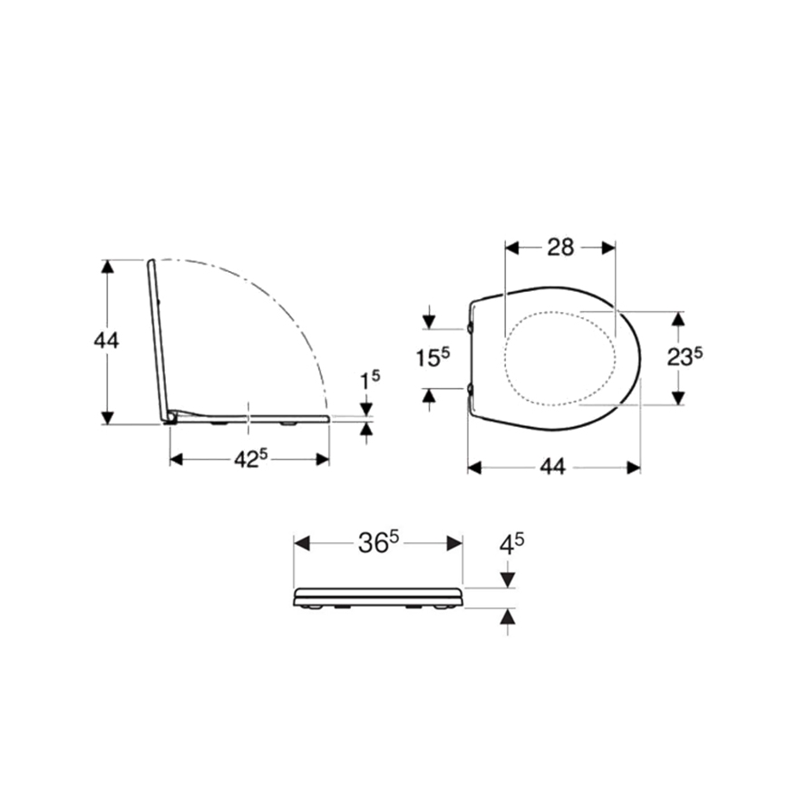Kolo K90111000 - WC daska Rekord duroplast/bijela