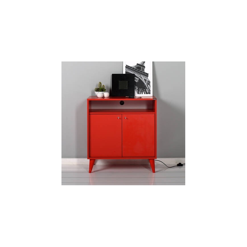 Komoda 79x73 cm crvena