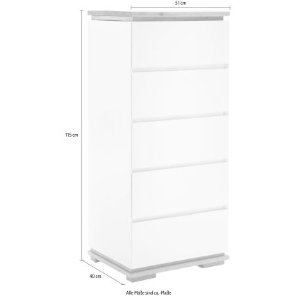 Komoda ARVI crna/hrast