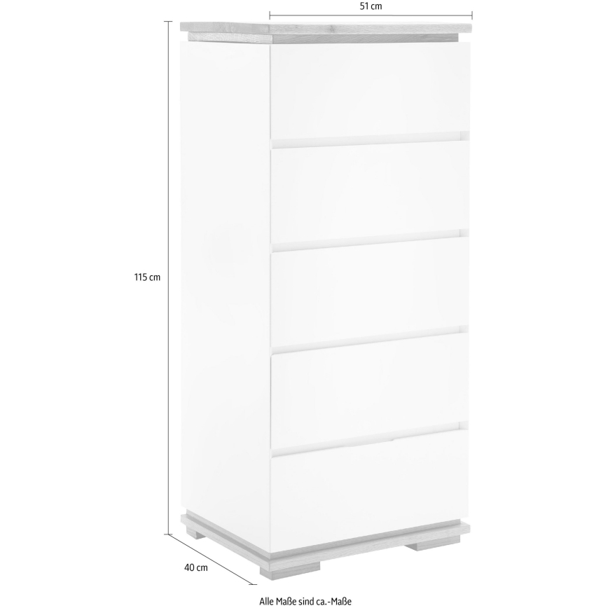 Komoda ARVI crna/hrast