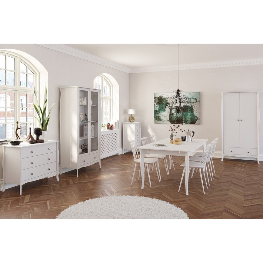 Komoda BAROQUE 80x96,5 cm bijela