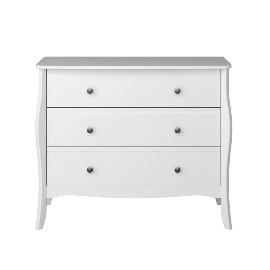 Komoda BAROQUE 80x96,5 cm bijela