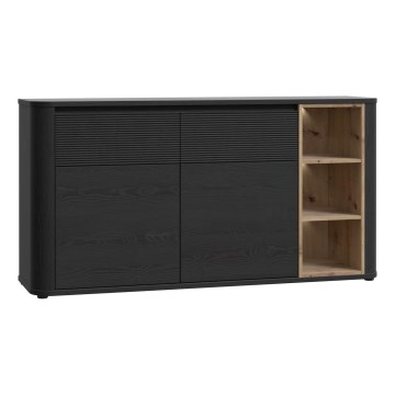 Komoda BASKO crna/hrast