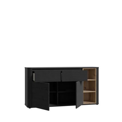 Komoda BASKO crna/hrast