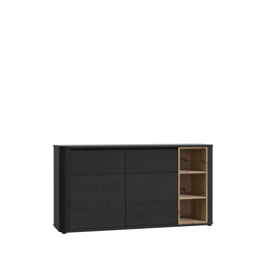 Komoda BASKO crna/hrast