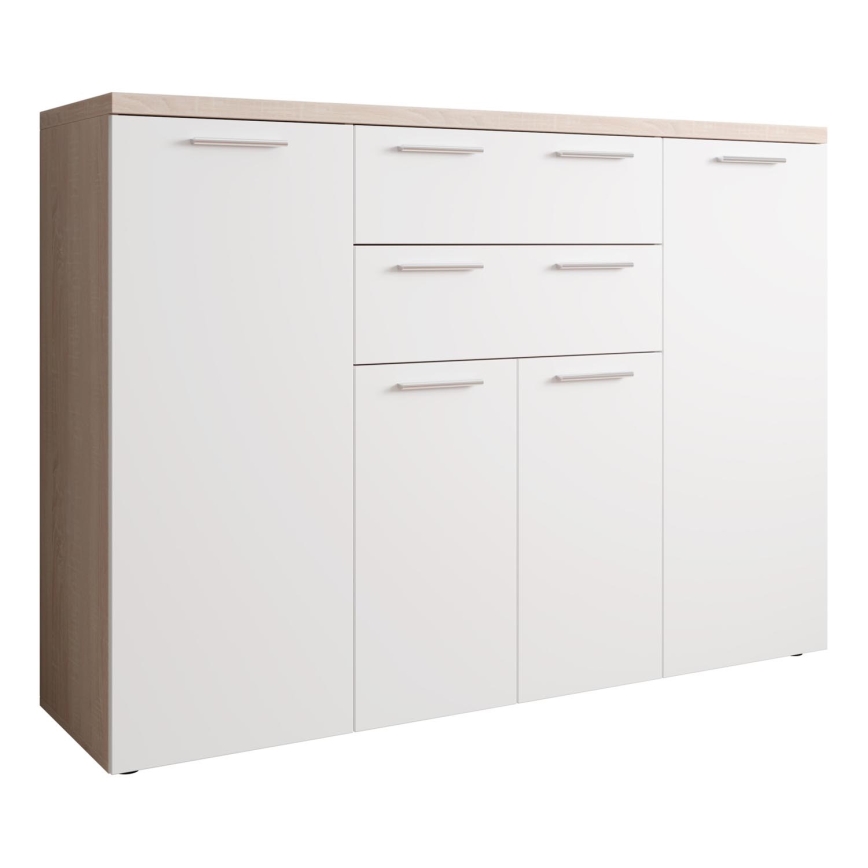 Komoda BRUNO hrast sonoma/bijela