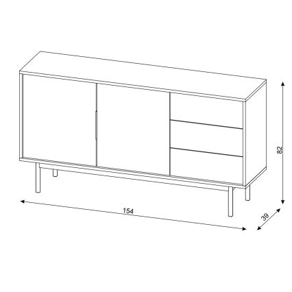 Komoda ELI u bež boji