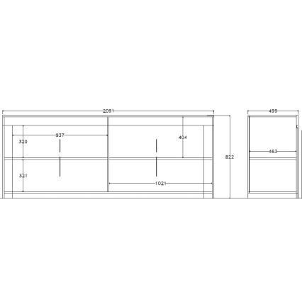 Komoda FINERA bijela
