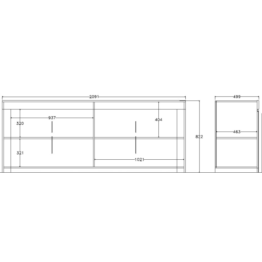 Komoda FINERA bijela