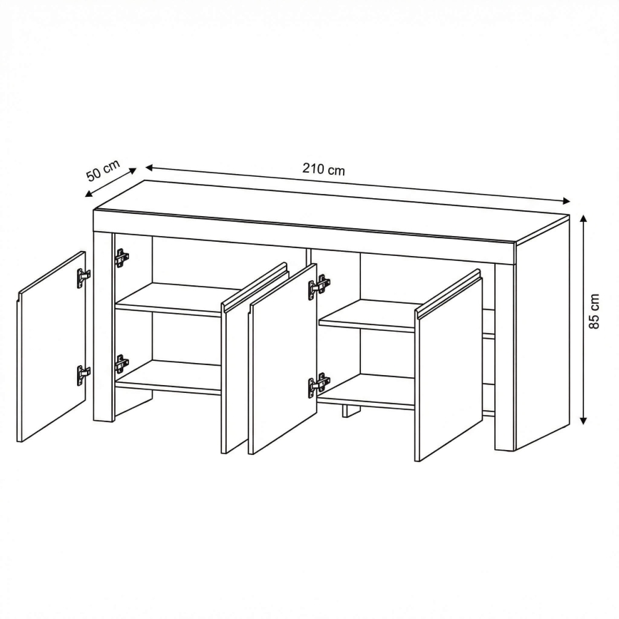 Komoda FINERA bijela