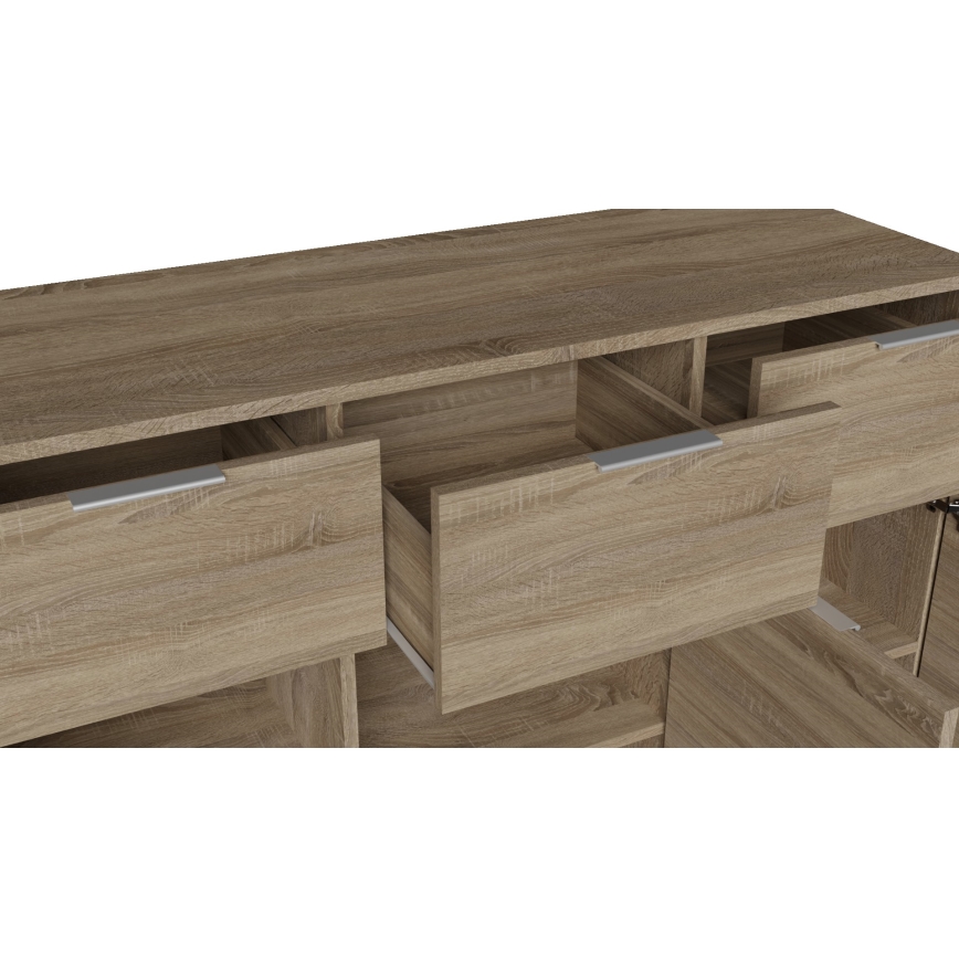 Komoda HOPE 120x78x35 cm hrast sonoma