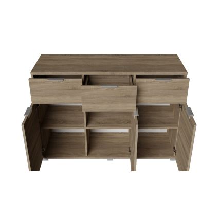 Komoda HOPE 120x78x35 cm hrast sonoma