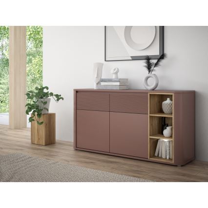 Komoda INAR smeđa/hrast