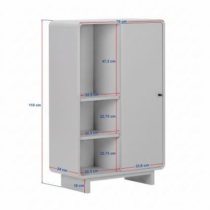 Komoda KABIN 70x110x34 cm hrast