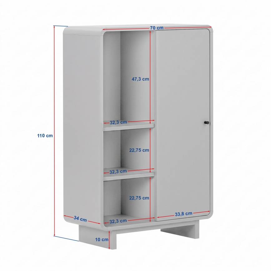 Komoda KABIN 70x110x34 cm hrast