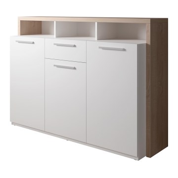 Komoda LEBY hrast sonoma/bijela