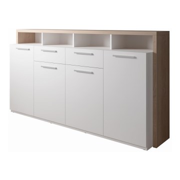 Komoda LEBY hrast sonoma/bijela