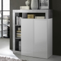 Komoda LENOR bijela/siva beton