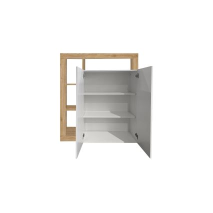 Komoda LENOR bijela/smeđa