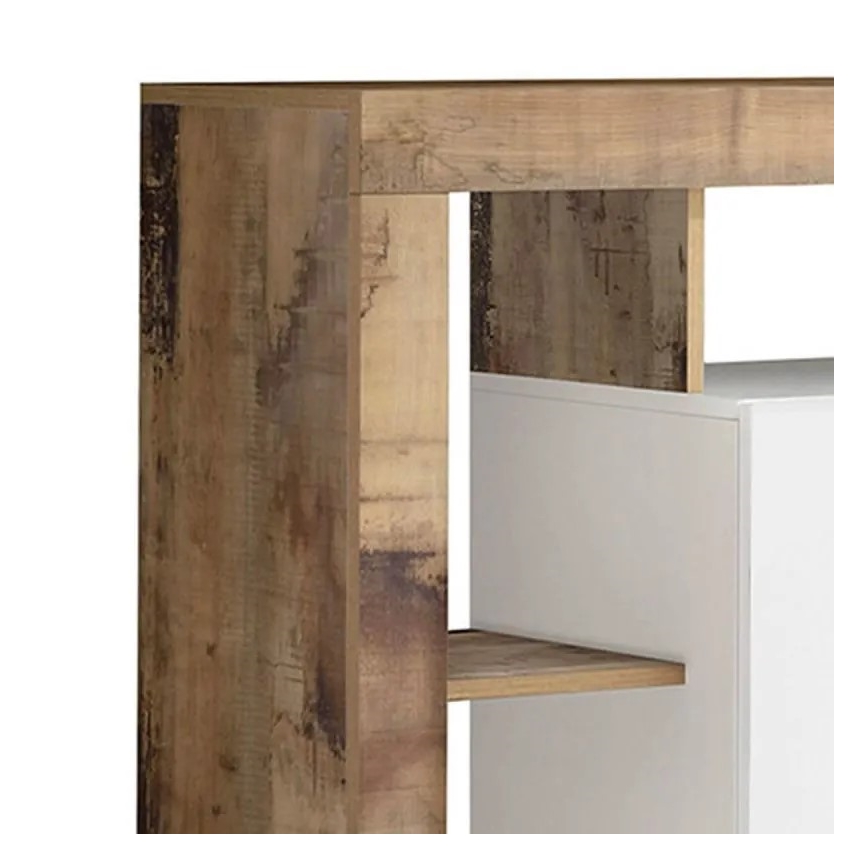 Komoda LENOR bijela/smeđa