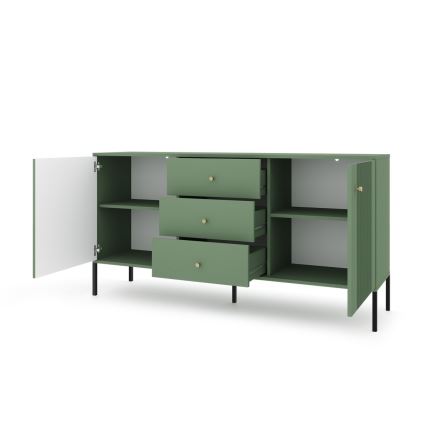 Komoda LUE zelena/crna