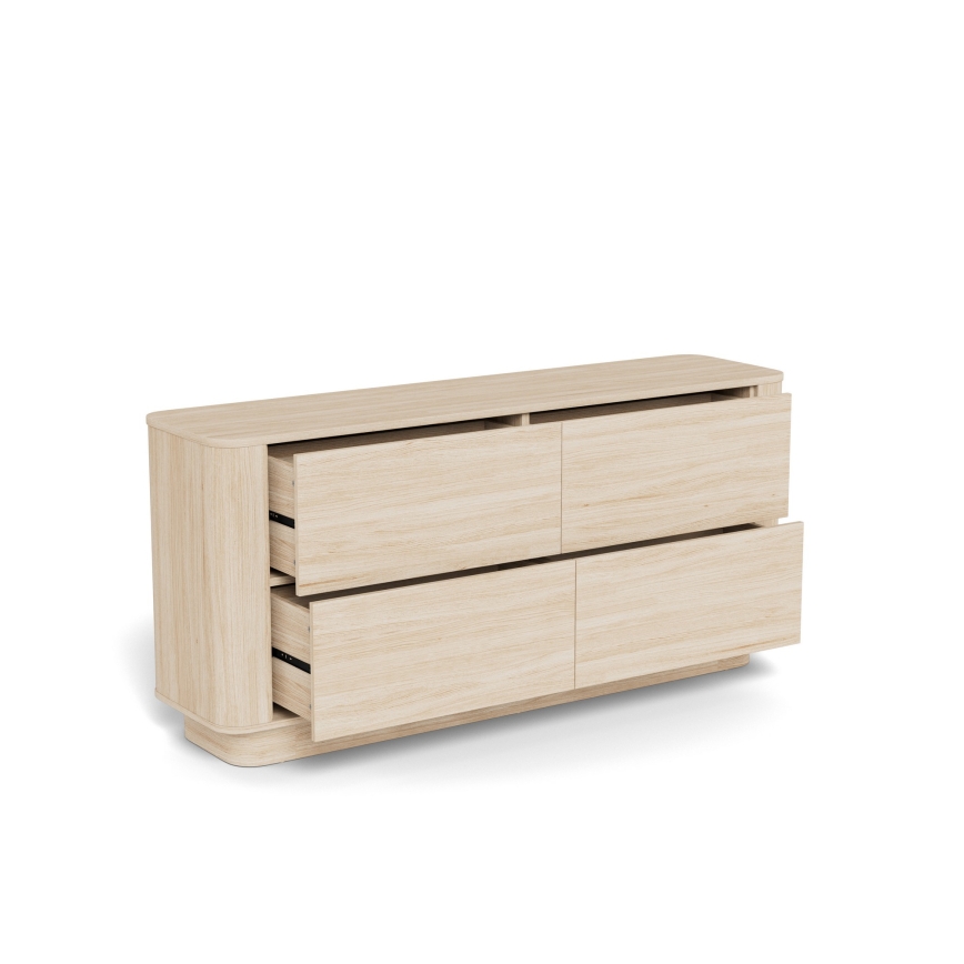 Komoda MADERA 160x75 cm bijeli hrast