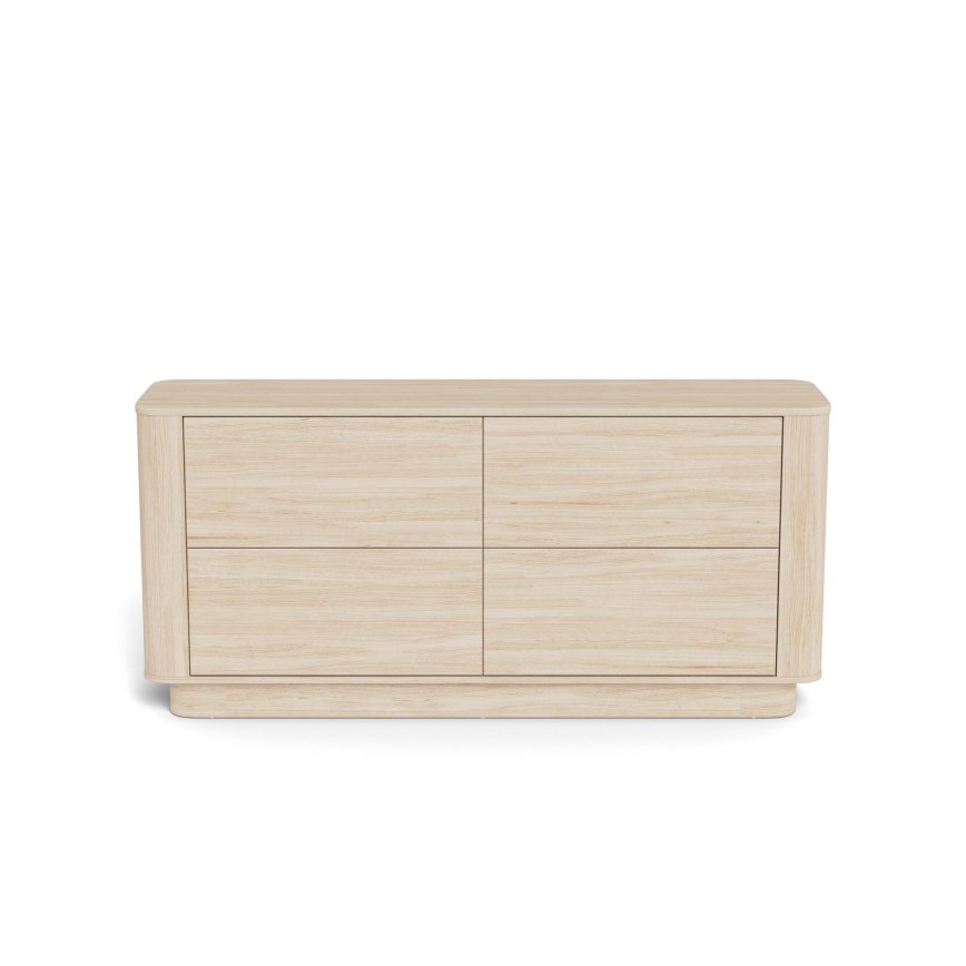 Komoda MADERA 160x75 cm bijeli hrast