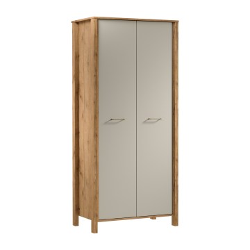 Komoda MENTA 90x200x53 cm hrast Wotan/siva