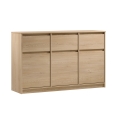 Komoda MIYABI 138x86x40 cm hrast Cremona