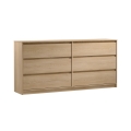 Komoda MIYABI 181x86x40 cm hrast cremona