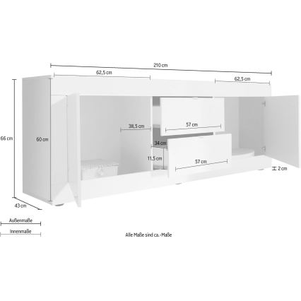 Komoda NERILA bijela