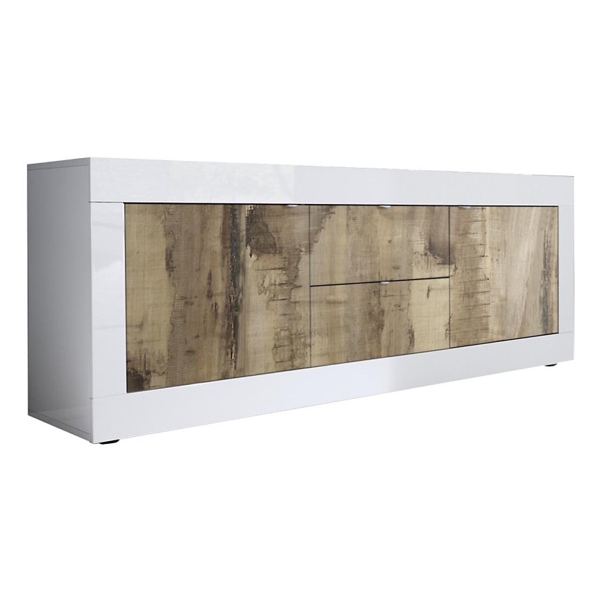 Komoda NERILA bijela/smeđa