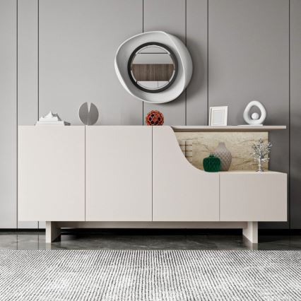 Komoda ORBIS 180x40 cm krem/bež