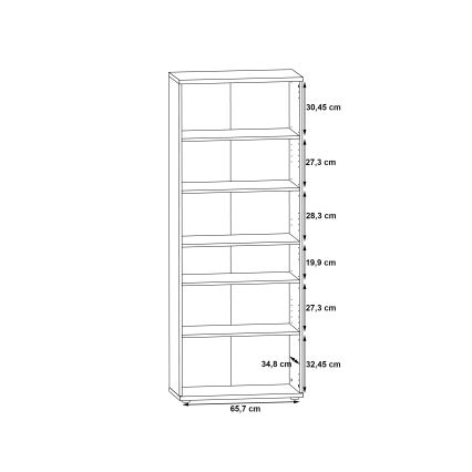 Komoda/Ormarić za cipele SIMO bijela/siva beton
