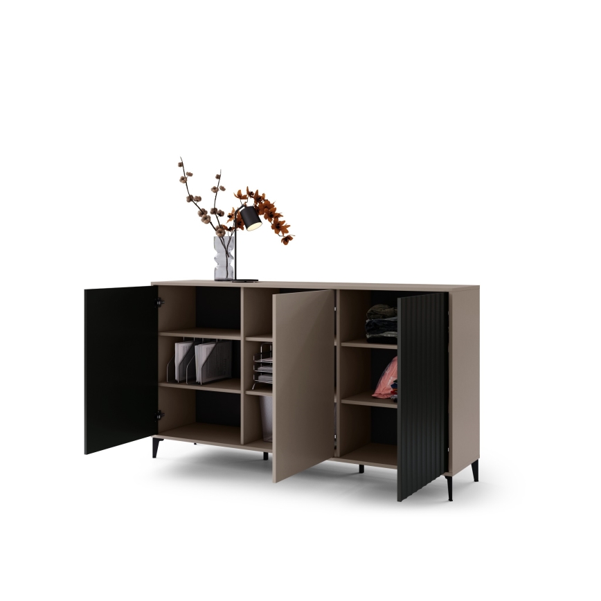 Komoda RONJA taupe/crna