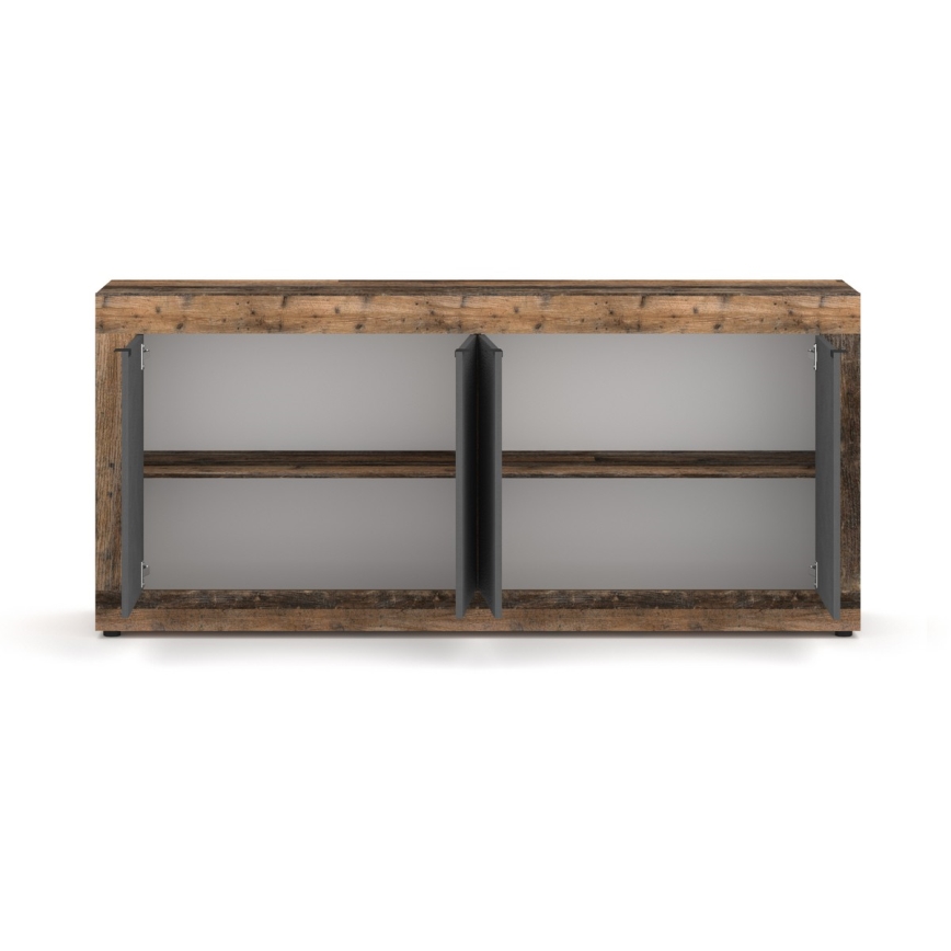 Komoda RUNEA tamno smeđa/antracit