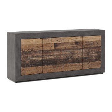 Komoda RUNEA tamno smeđa/antracitna