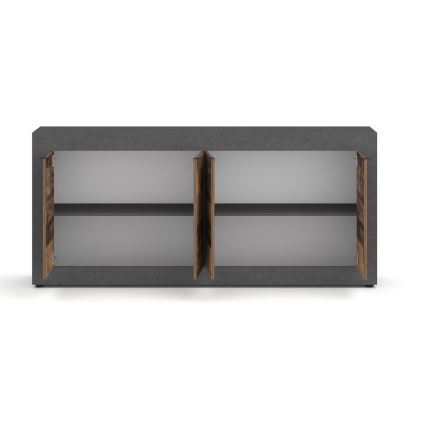 Komoda RUNEA tamno smeđa/antracitna