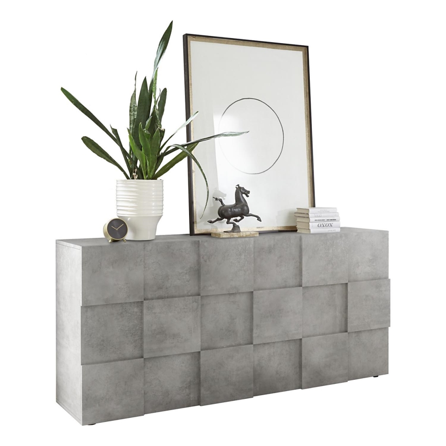 Komoda SERIAN sivi beton