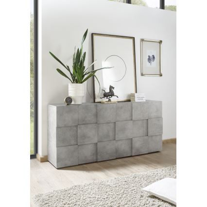 Komoda SERIAN sivi beton