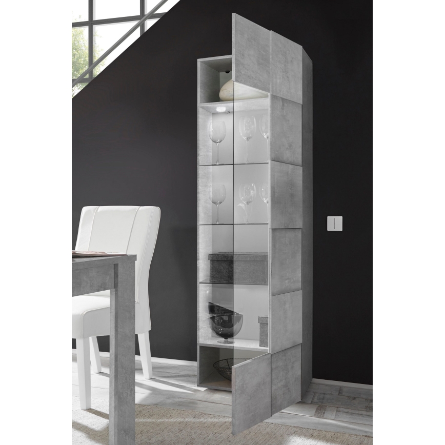 Komoda SERIAN sivi beton