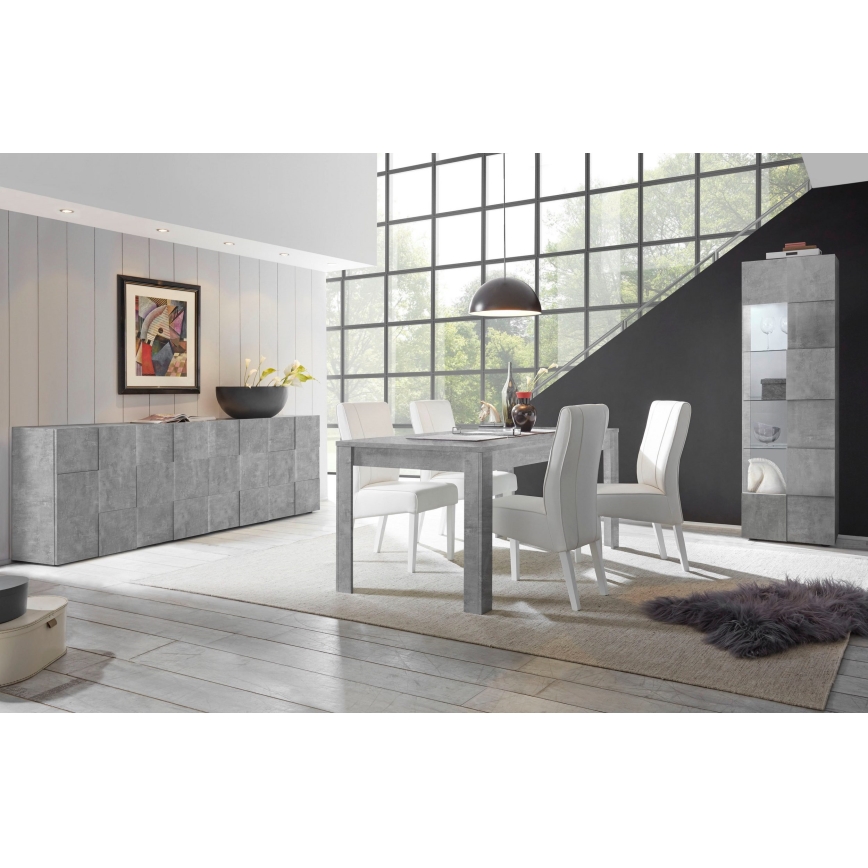 Komoda SERIAN sivi beton