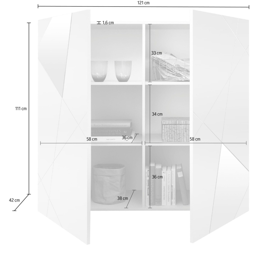 Komoda TAVRI u antracitnoj boji