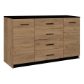 Komoda TAYLER hrast craft/crna