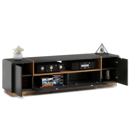 Komoda za TV FRED antracit/hrast artisan