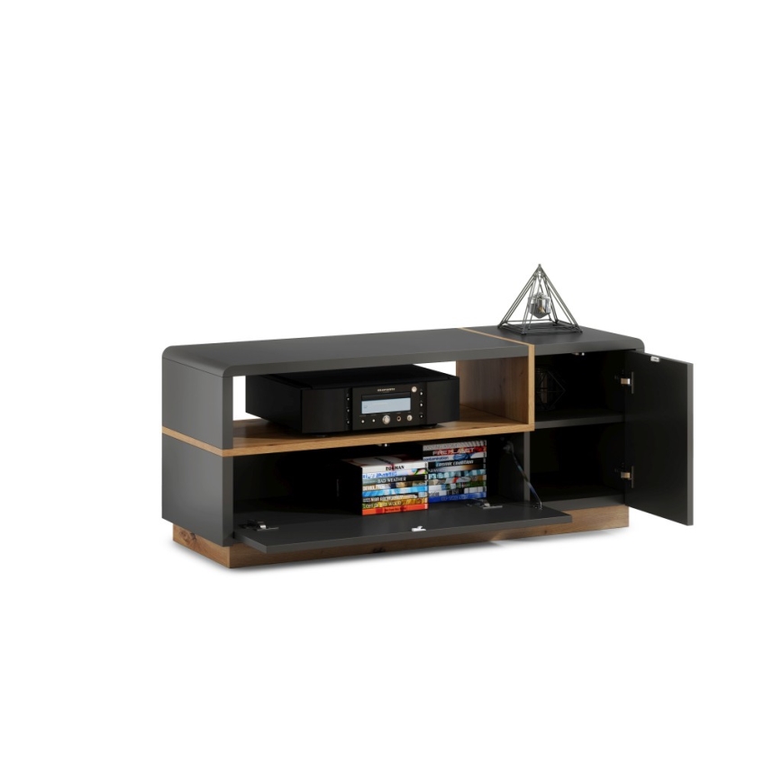 Komoda za TV FRED antracit/hrast artisan